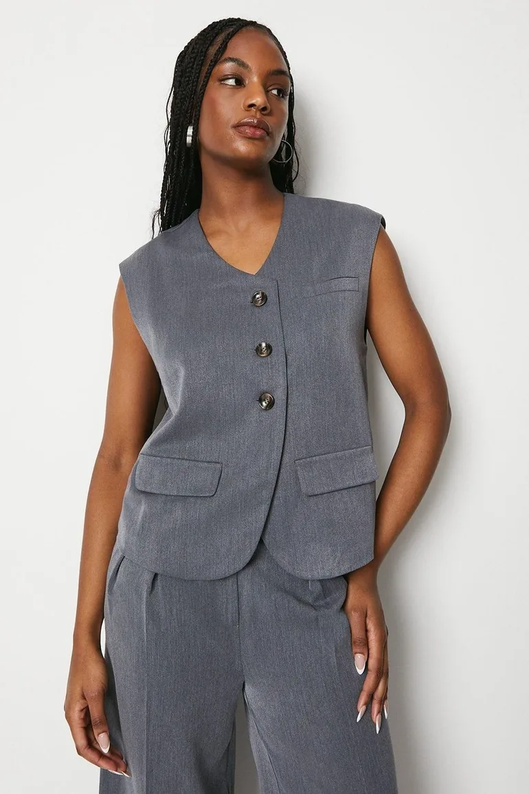 Tailored Boxy Fit Waistcoat - 1