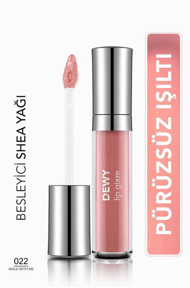 Dewy Lip Glaze Nourishing Lip Gloss - 022 Walk With Me