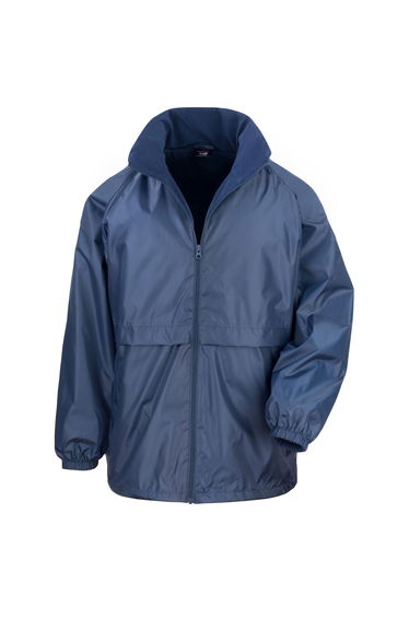 Result Core Mens Microfleece Lined Waterproof Jacket - Navy