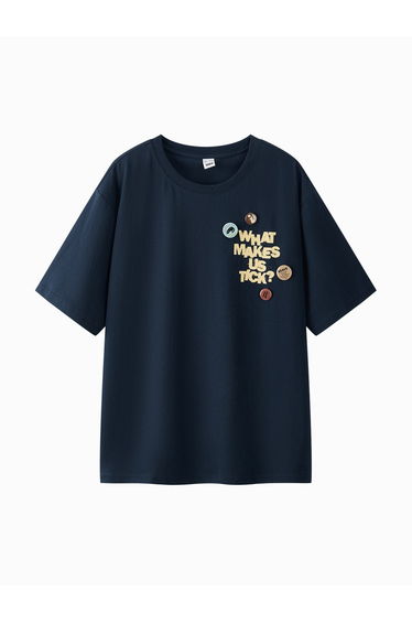 Unisex Bold Text Graphic T-Shirt