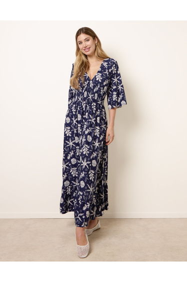Shirred Empire Bust Dress