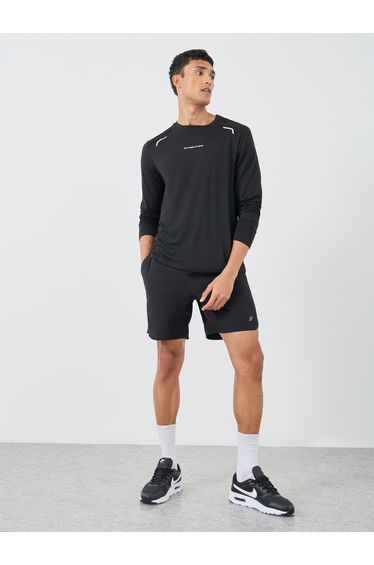 Minimal Print Long Sleeves Regular Fit T-Shirt