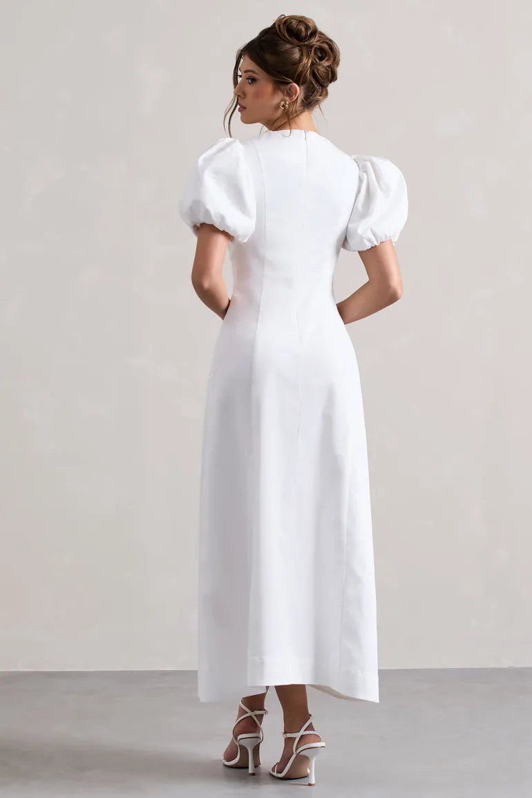knee length dresses for ladies ECB Exclusive: Most Admired Maxi Dress , White – Everyday Chic Boutique
