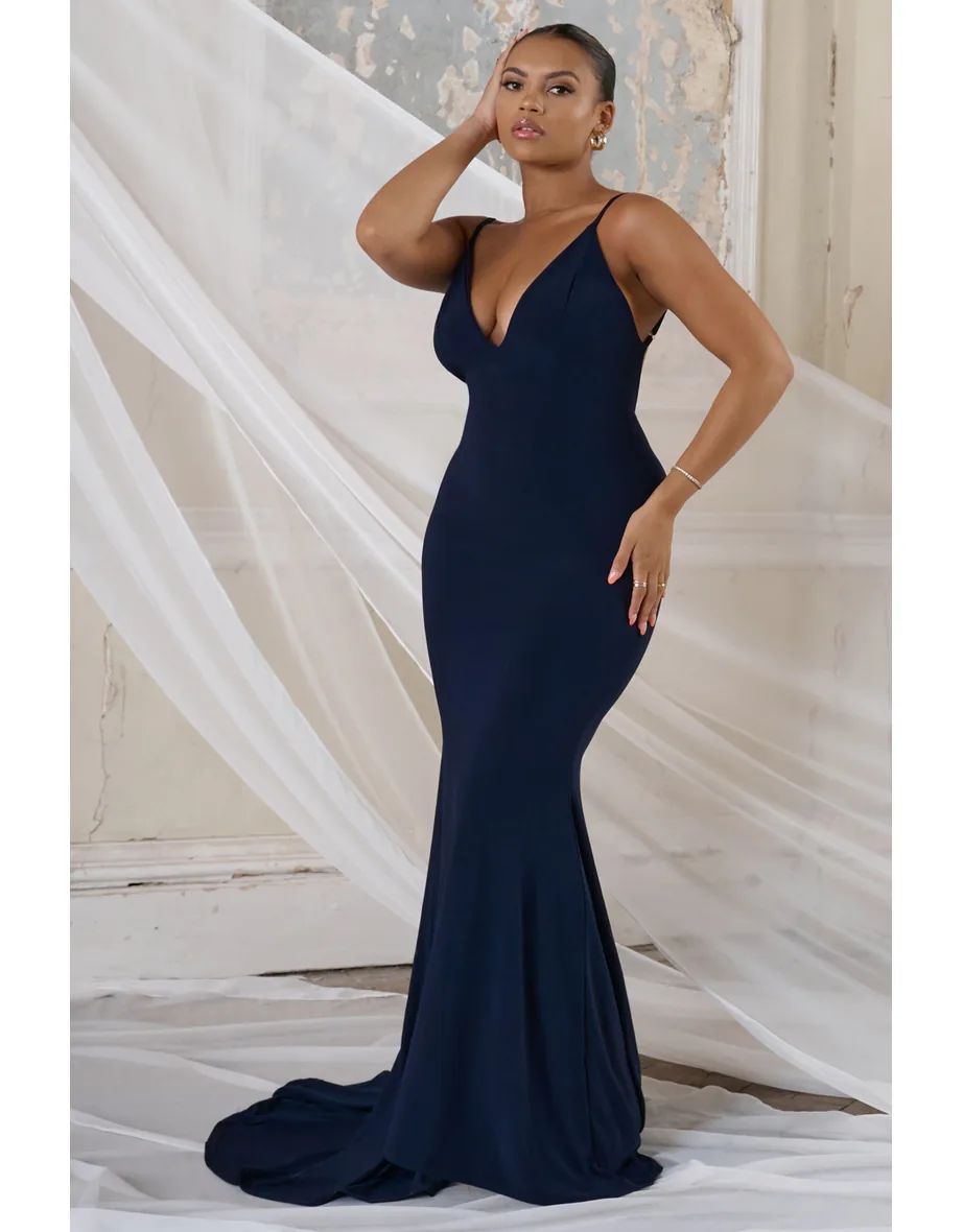 short strapless a line dress Portia and Scarlett XO200 - A-line Color:Royal Blue VIVA DROP 6 Sara A-Line Chiffon Maxi Fall 2025 Strapless sweetheart