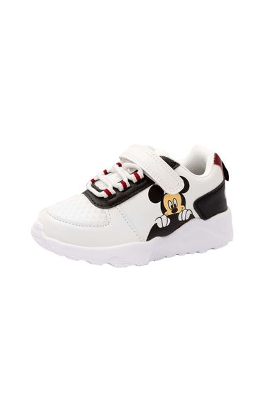 Disney Childrens/Kids Mickey Mouse Trainers - White/Black