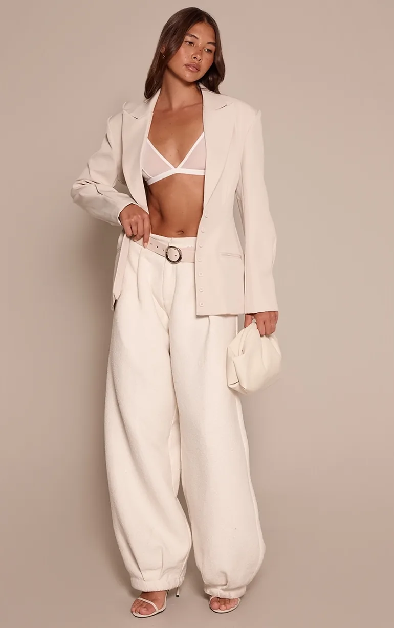 بليزر بأزرار - كريمي