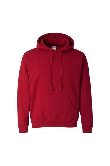 Gildan Heavy Blend Adult Unisex Hooded Sweatshirt / Hoodie - Antique Cherry Red