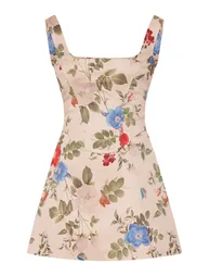 Multi Floral Corset A Line Dress - 4