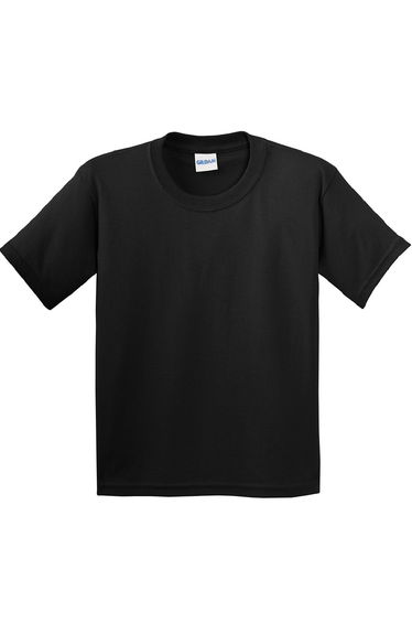 Gildan Childrens Unisex Soft Style T-Shirt (Pack Of 2) - Black