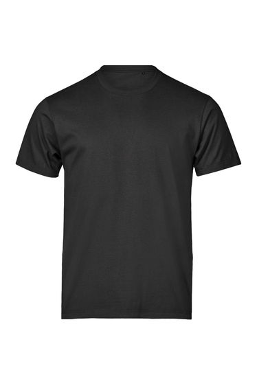 Tee Jays Mens Unlabeled Enzyme Washed T-Shirt - Black