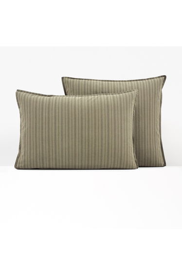Monille Striped 100% Washed Cotton Pillowcase