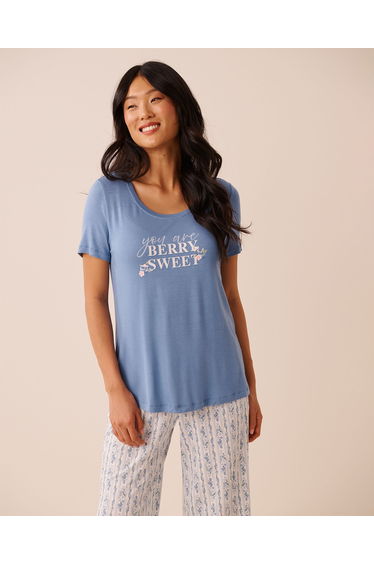 Berry Print Soft Jersey T-shirt