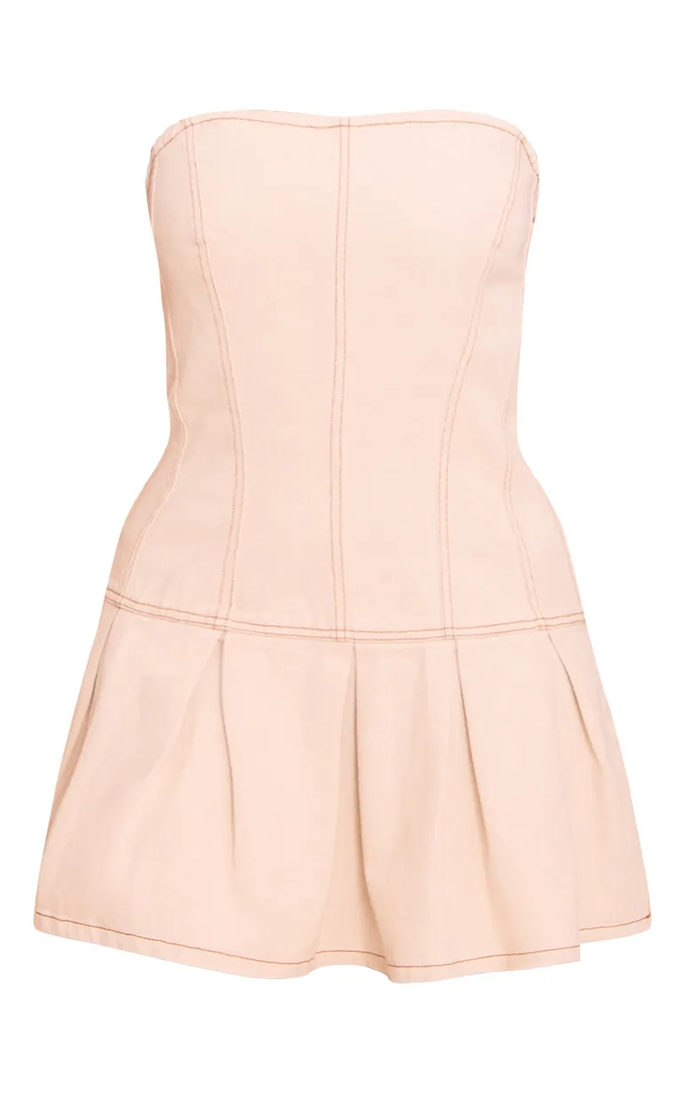 sachin and babi light blue dress Mackenzie Sleeveless Pleated Mini Dress - Ivory