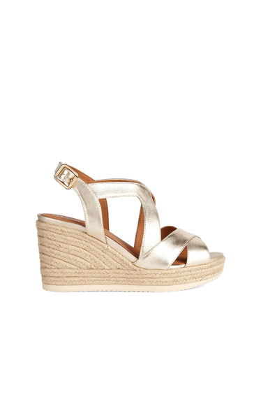 Ponza Leather Breathable Sandals with Wedge Heel