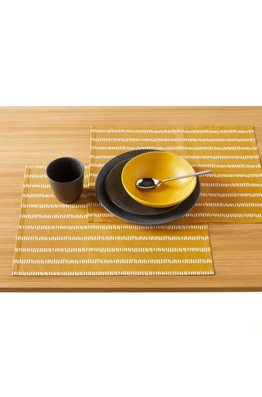 مفرش أطباق قطن مخطط عدد 2