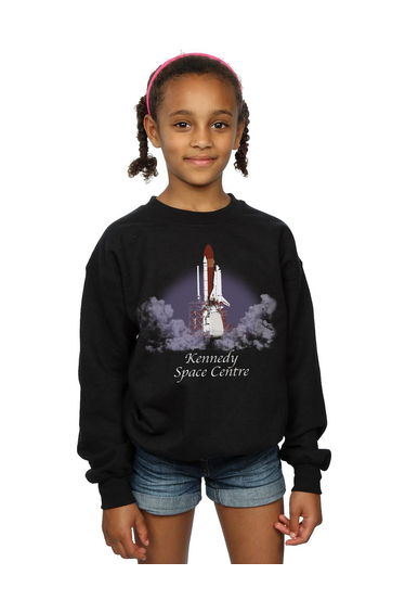 NASA Girls Kennedy Space Centre Lift Off Sweatshirt - Black