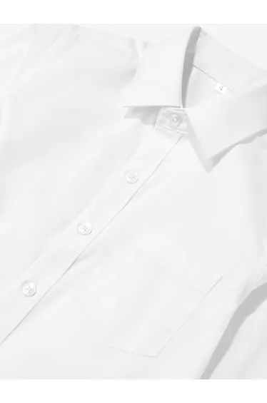 SUITLAB Boys Cotton Shirt in White