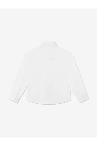 SUITLAB Boys Cotton Shirt in White