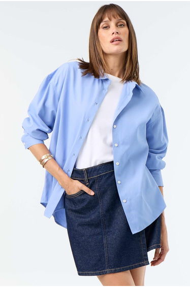 Raw Denim Skort BLUE