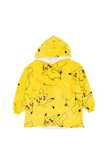 Pokemon Childrens/Kids Pikachu Oversized Hoodie Blanket - Yellow