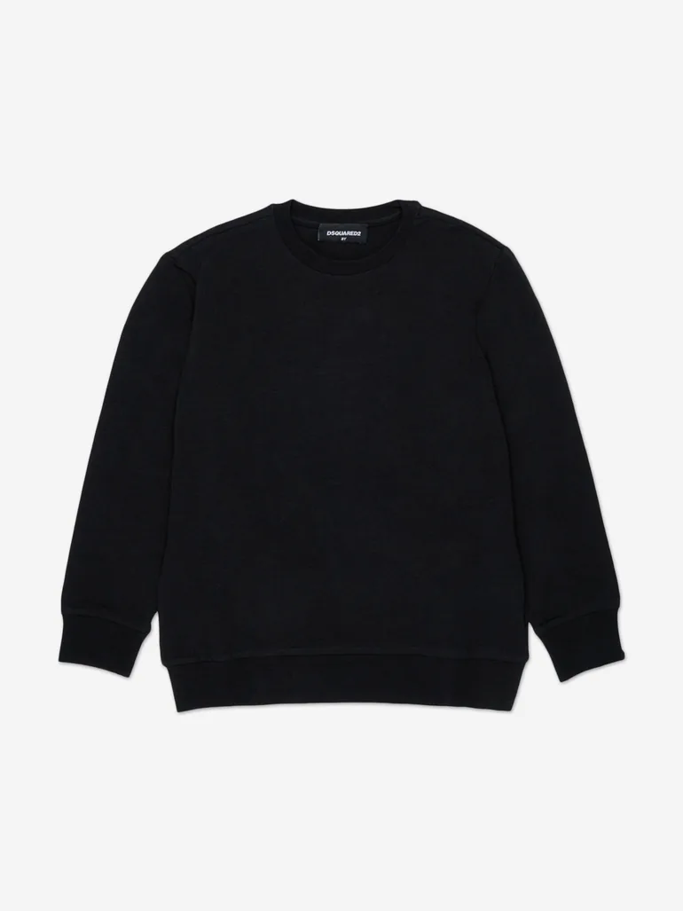 طقم بيجاما أطفال بطبعة شعار لون أسود - 2