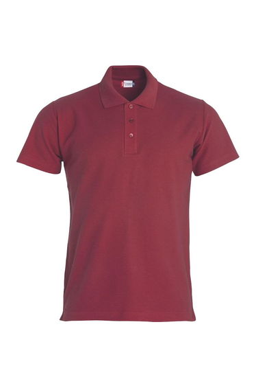 Clique Mens Basic Polo Shirt - Burgundy