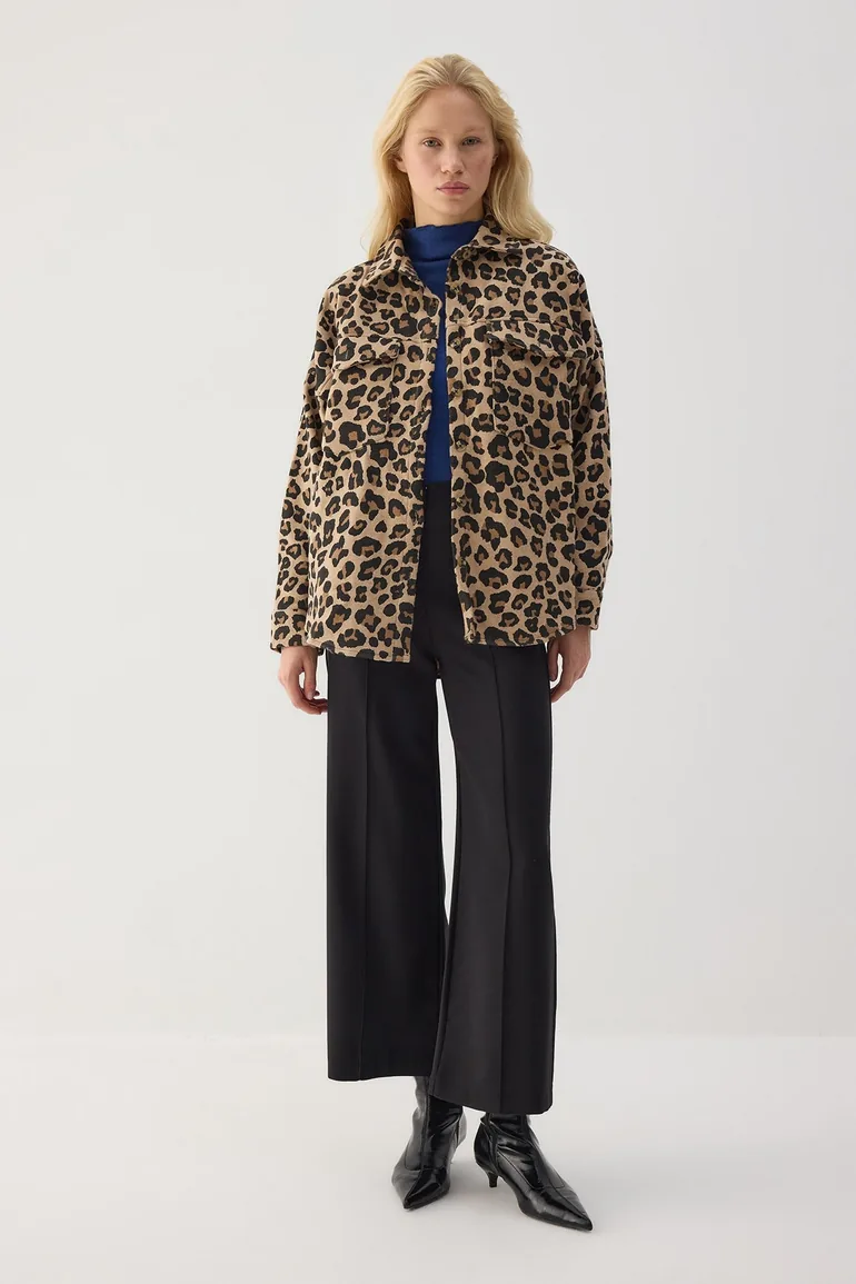 LEOPARD-PRINT SHIRT
