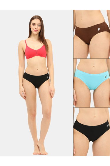 Pack of 3 - Logo Detail Cotton Mid Briefs