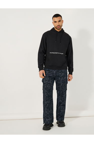 Premium Camouflage Print Relaxed Fit Cargo Pants