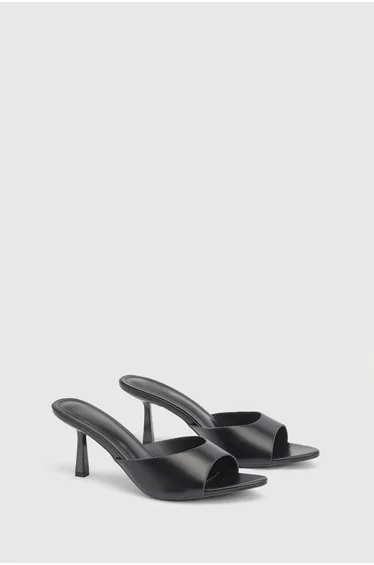 حذاء كعب عالي ميسباب باللون الأسود