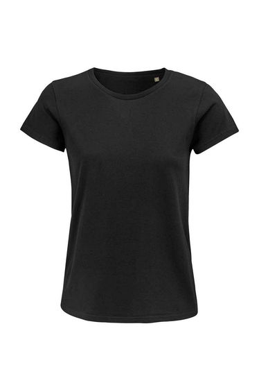 SOLS Womens/Ladies Crusader Organic T-Shirt - Deep Black