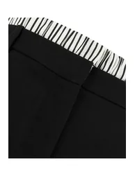 Contrast waist short skirt - 4