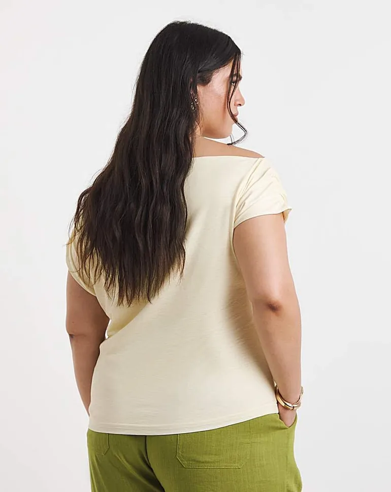 Off the Shoulder Mesh Top - 2