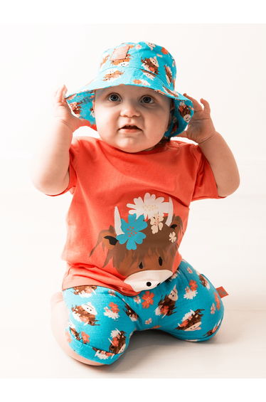 Bonnie Highland Cow Muslin Shorts
