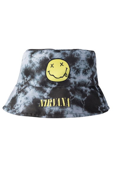Nirvana Childrens/Kids Logo Bucket Hat - Black