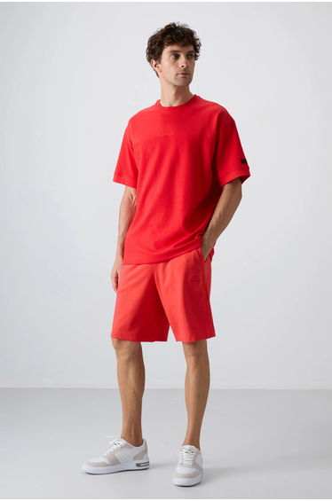 TOMMY Oversized Cotton-Blend Crew Neck T-Shirt