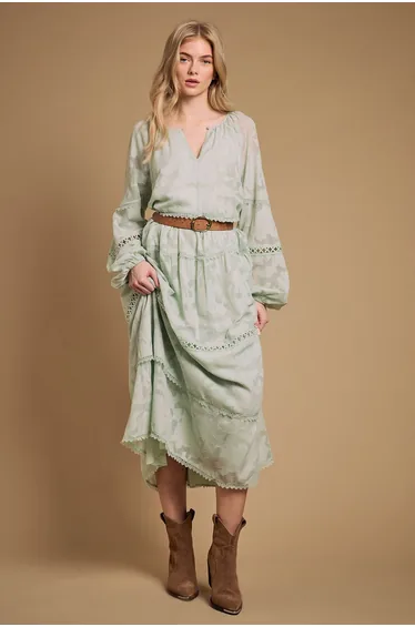 Tammy Real Suede Metal Trim Western Ankle Boots