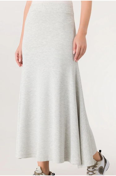 Soft Flared Skirt - SEASONAL GREY MELANGE
