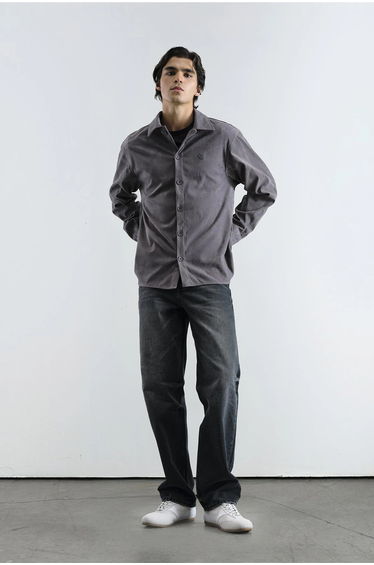 GIESTO Embroidered Regular Fit Long Sleeve Shirt