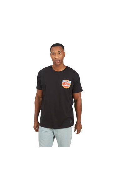Brave Soul Mens Crew Neck Oversized T-Shirt - Jet Black