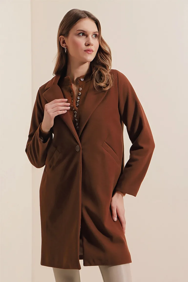 معطف بيج دارت بني - 3