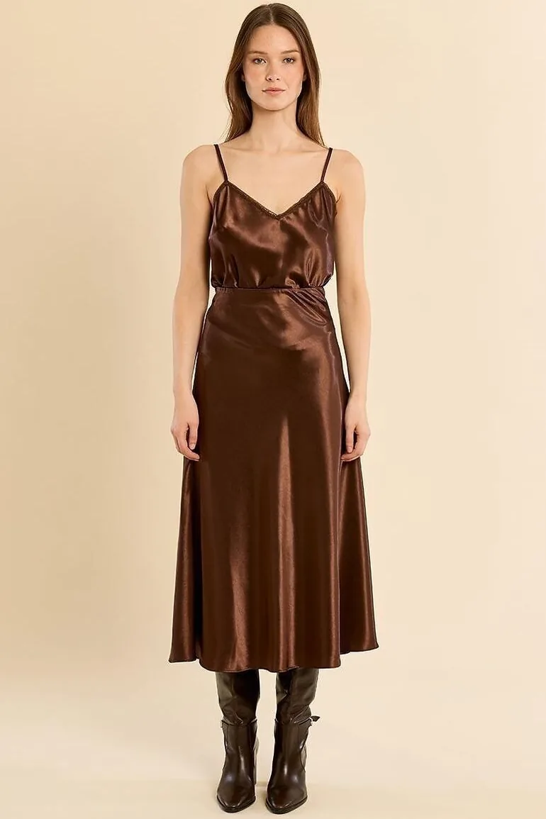 Satin Maxi Skirt