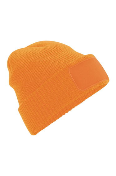 Beechfield Unisex Adults Thinsulate Printer Beanie - Fluoresent Orange