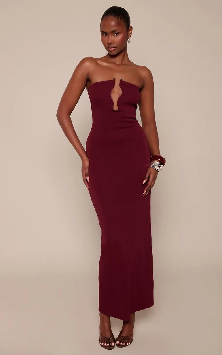 trim detail cut out maxi dress boohoo Women's Trim Detail Cut Out Maxi Dress