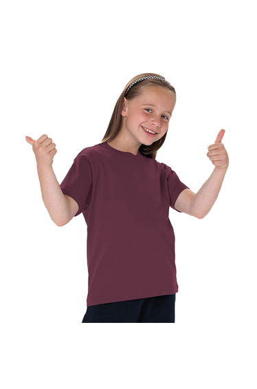Jerzees Schoolgear Childrens Classic Plain T-Shirt - Burgundy