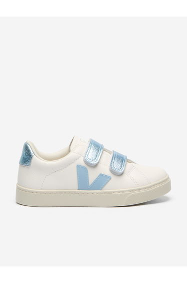 Veja Kids Leather Small Esplar Trainers in White