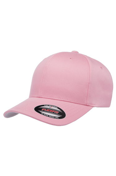 Yupoong Mens Flexfit Fitted Baseball Cap - Pink
