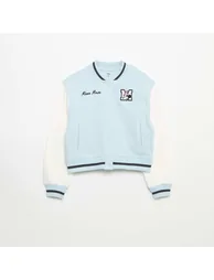 Disney' Varsity Style Fleece Jacket BLUE
