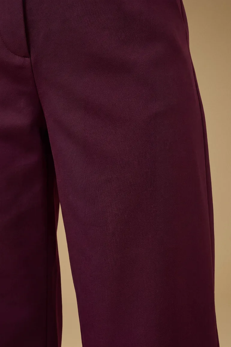 Satin Barrel Button Trousers - 3