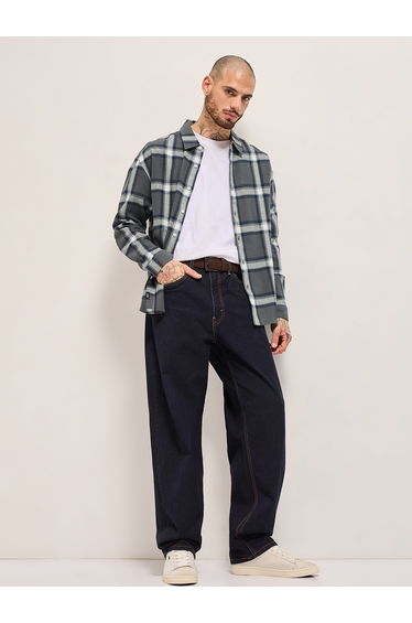Men Checked Relaxed Fit Flannel Shirt